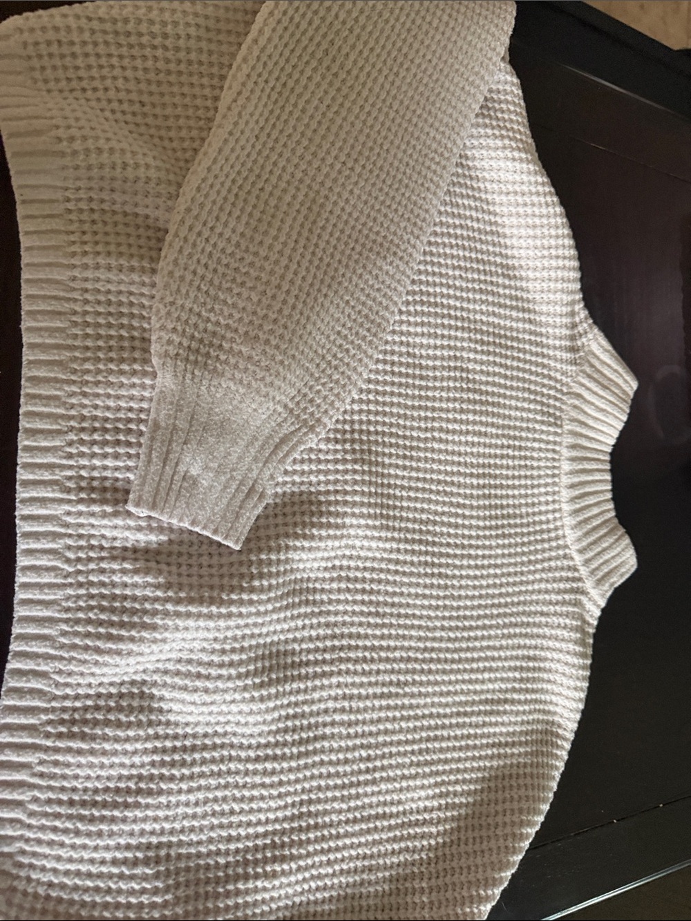 Hollister Cream Textured Knit Pullover